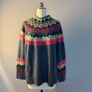 Vince Camuto Multicolor Patterned Sweater, 1X, Please read measurements